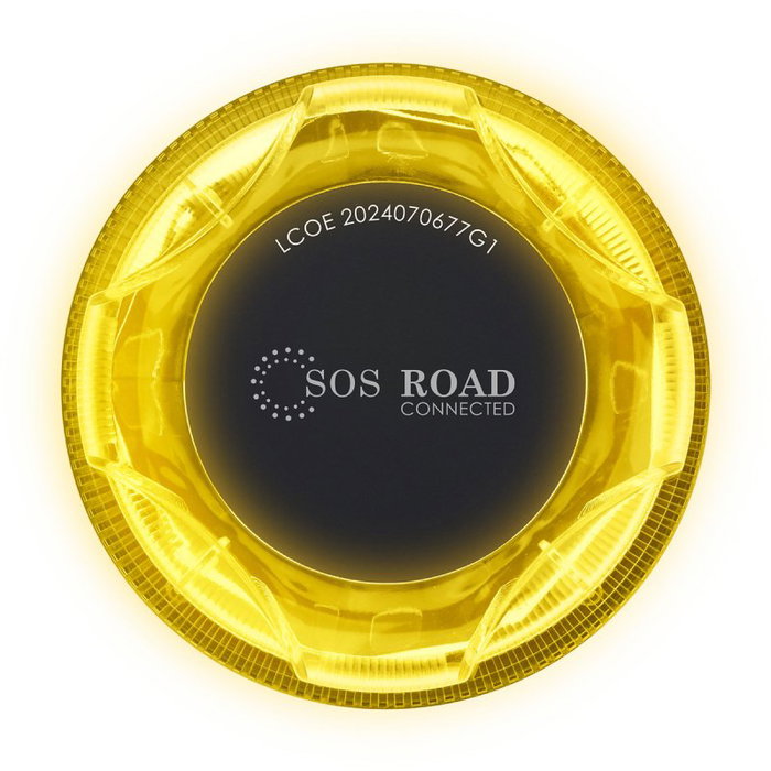 SOS Road Baliza de Emergencia V16 Homologada EL2024 DGT 3.0 Geolocalizable Base Imantada Funciona a Pilas